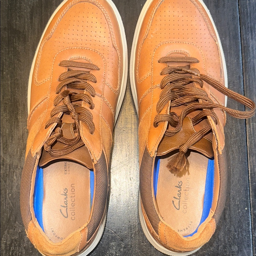 Clarks Men's Tan and Brown Sneakers - Picture 6 of 6